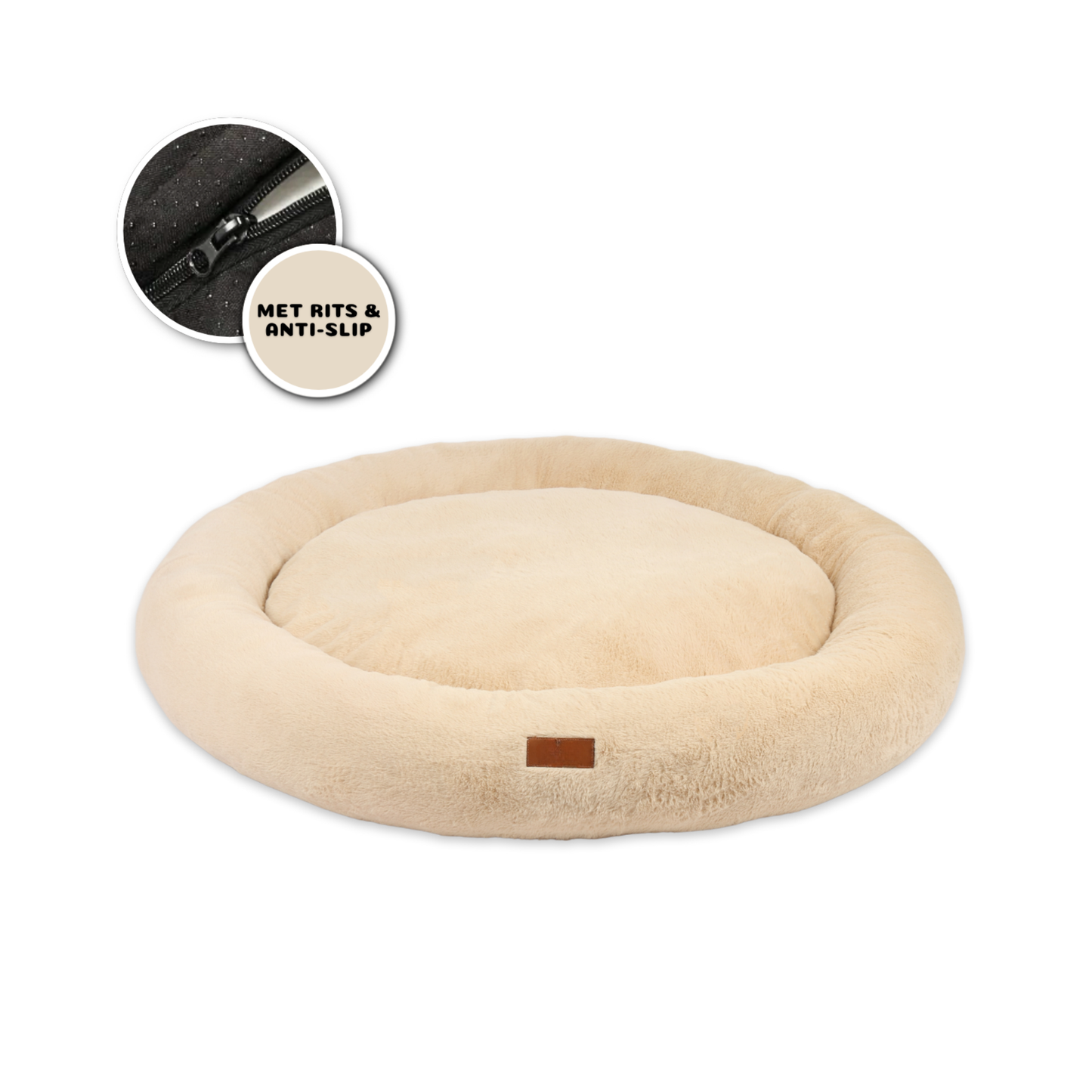 Mijn DierShop Hoes (ENKEL HOES) voor Orthopedische Donutmand - ZONDER VULLING