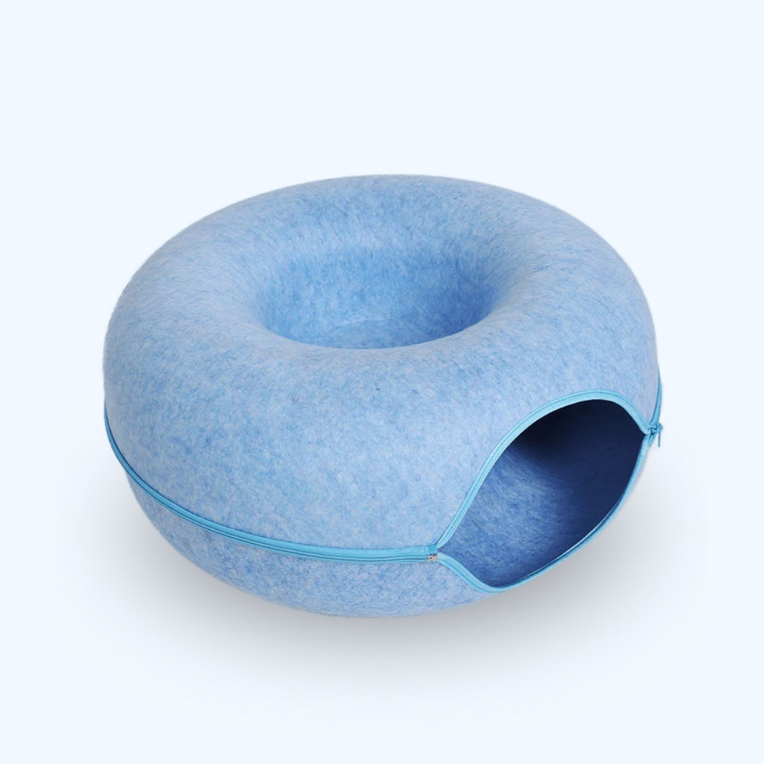 Mijn DierShop® 2-in-1 Donut Tunnel Bed voor Katten