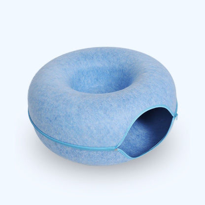 Mijn DierShop® 2-in-1 Donut Tunnel Bed voor Katten