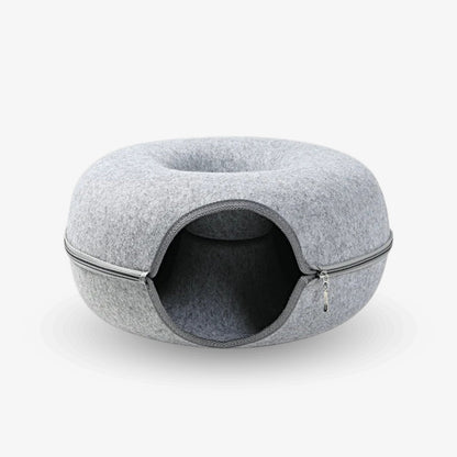 Mijn DierShop® 2-in-1 Donut Tunnel Bed voor Katten