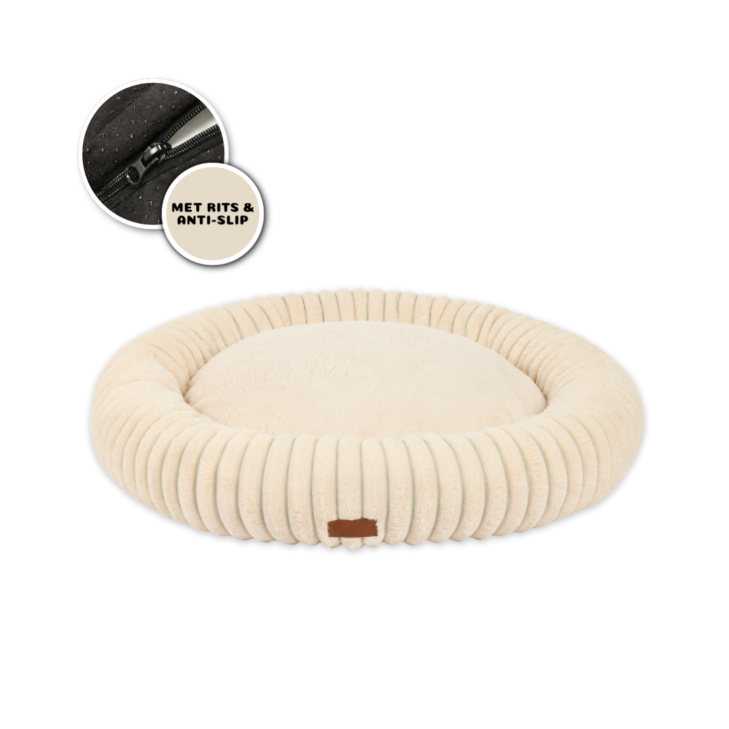 Mijn DierShop Hoes (ENKEL HOES) voor Orthopedische Donutmand - ZONDER VULLING