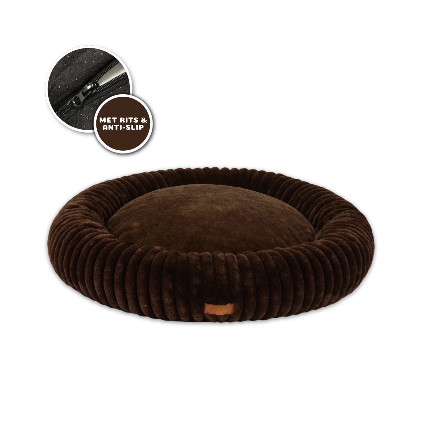 Mijn DierShop Hoes (ENKEL HOES) voor Orthopedische Donutmand - ZONDER VULLING