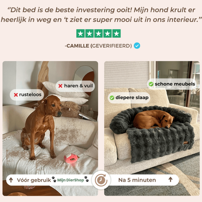 Mijn DierShop Hondenbed | Comfortabel, Duurzaam, Verhoogde Randen voor Grote Honden