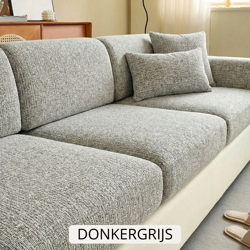 Svea Chenille Bankhoes — Elastische pasvorm, wasbaar & pluisvrij