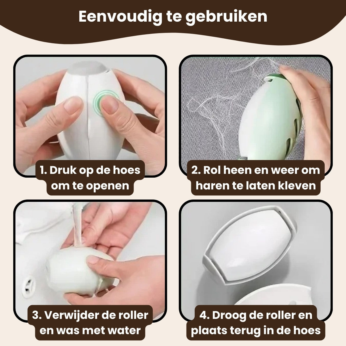 Mijn DierShop® | Herbruikbare Pluizenroller voor Huisdierharen