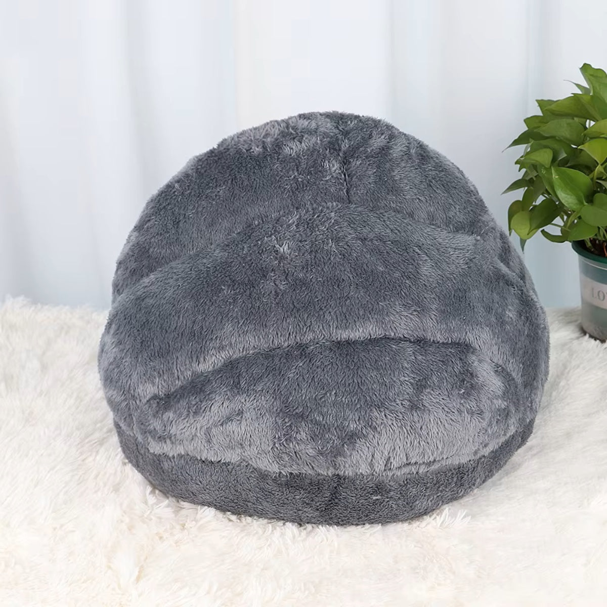 Mijn DierShop® Kalmerend Zacht Grot Bed - Voor Katten & Kleine Honden