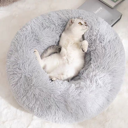 Mijn DierShop® Pluche Donut Wolken Bed - Voor Katten & Kleine Honden