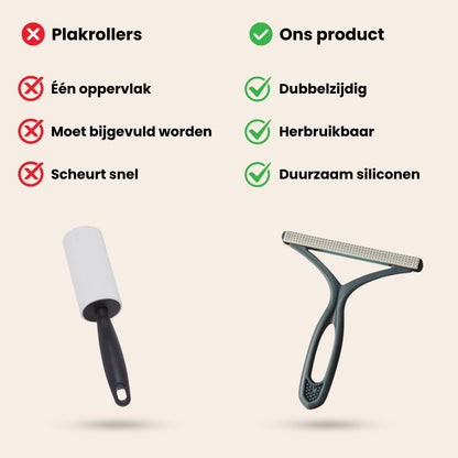 Mijn DierShop® Dubbelzijdige Huisdierhaar Verwijderaar