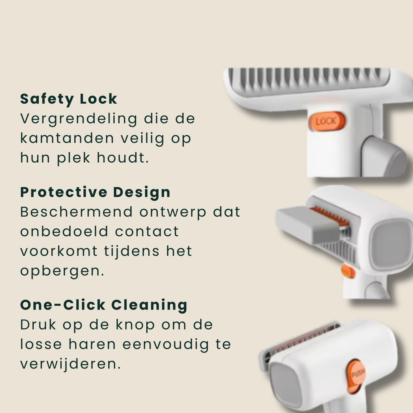 Mijn DierShop® KlitFree Kam | 2-in-1 Anti-Klit Verzorgingskam