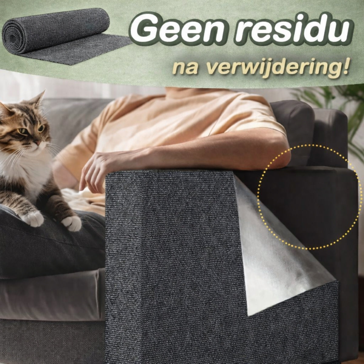 Mijn DierShop SofaSaver - Zelfklevende Krab- en Klimmat