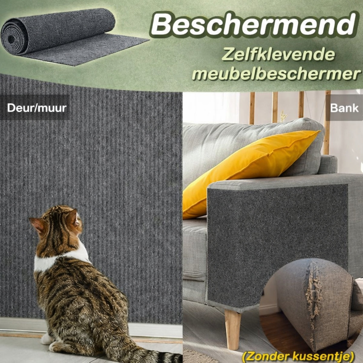 Mijn DierShop SofaSaver - Zelfklevende Krab- en Klimmat