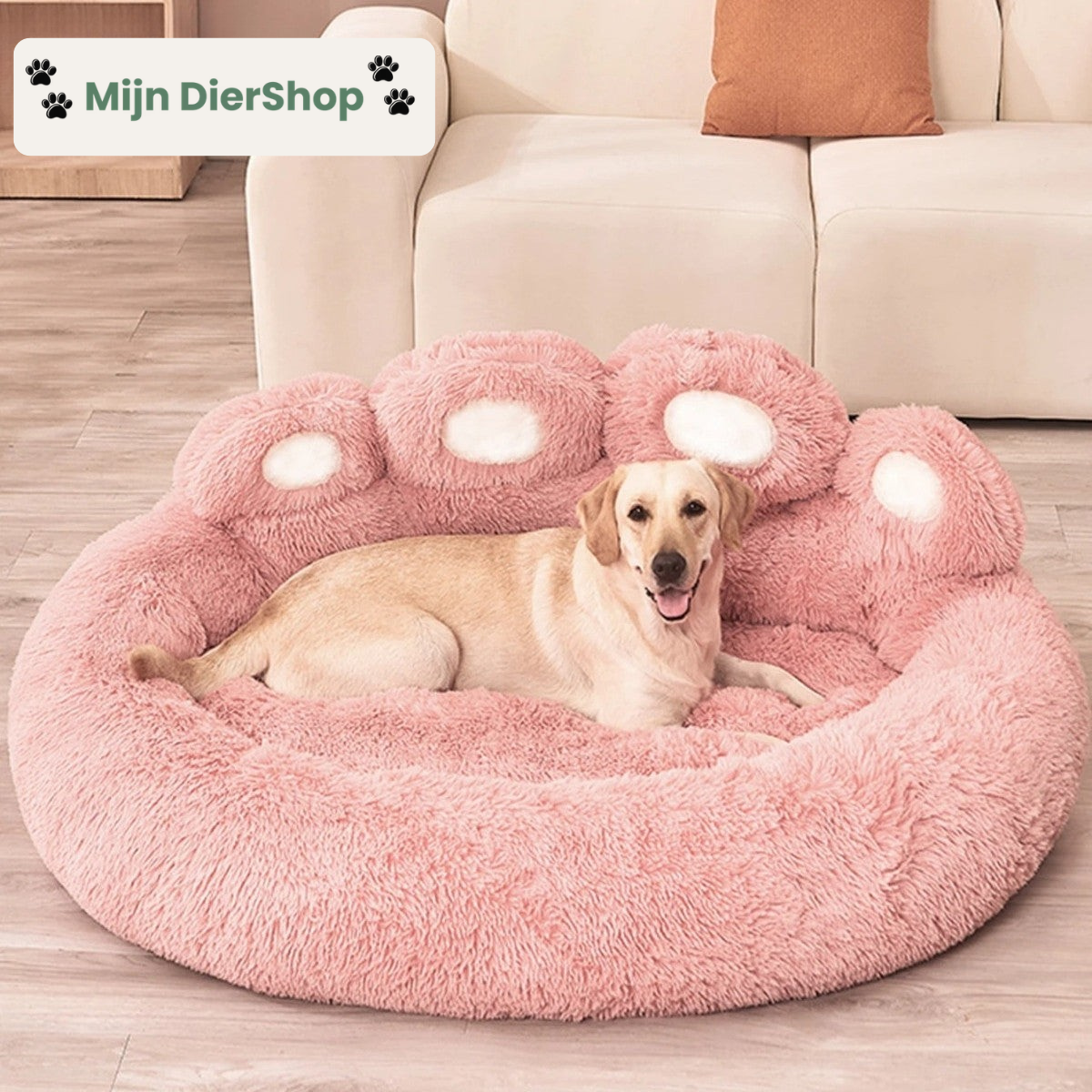 Mijn DierShop® Luxe Pootvormige Slaapmand - Voor Honden & Katten