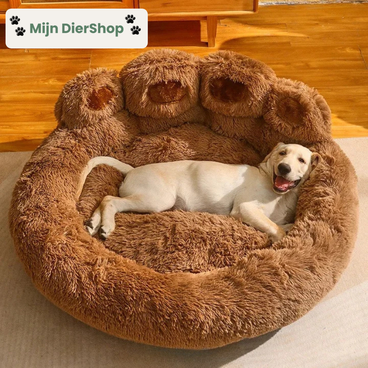 Mijn DierShop® Luxe Pootvormige Slaapmand - Voor Honden & Katten