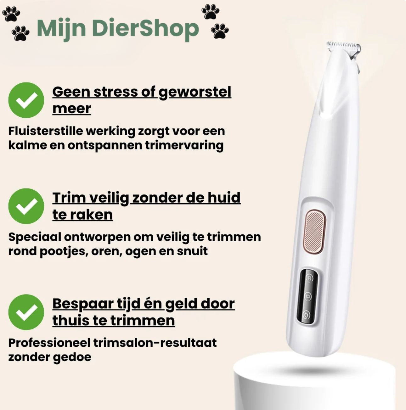 Mijn DierShop® - Professionele Precisie Trimmer voor Huisdieren