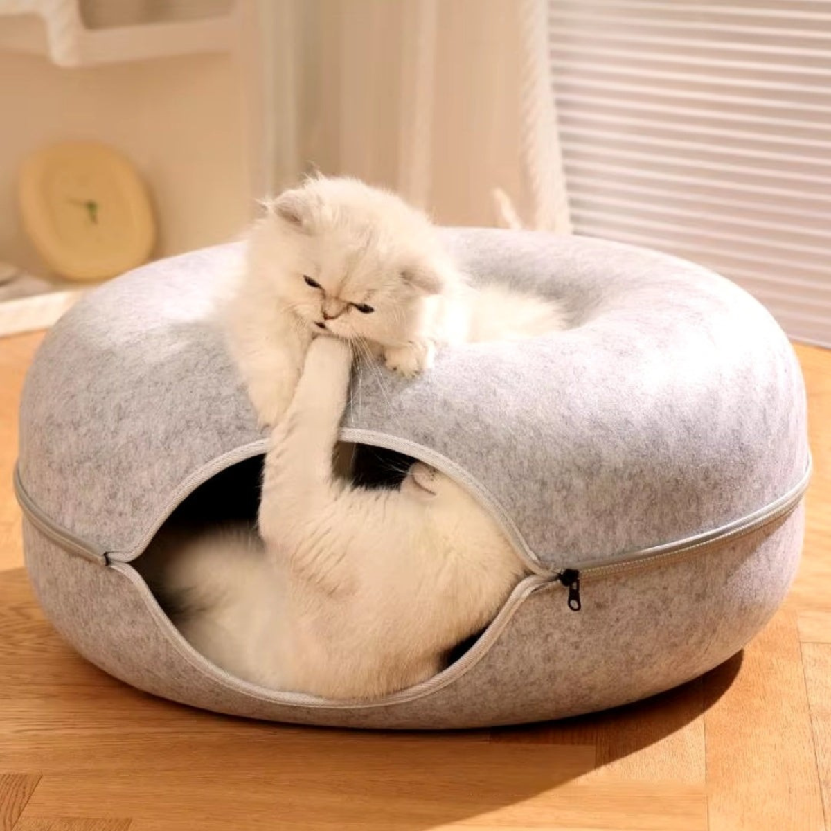 Mijn DierShop® 2-in-1 Donut Tunnel Bed voor Katten