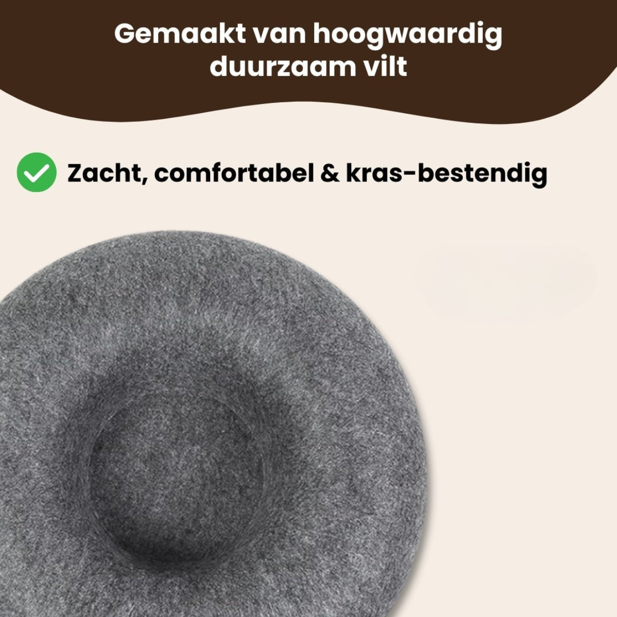 Mijn DierShop® 2-in-1 Donut Tunnel Bed voor Katten