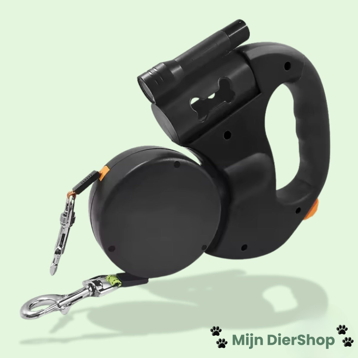 Mijn DierShop® CordControl 2 in 1 Hondenriem – Twee Honden – Geen Knopen