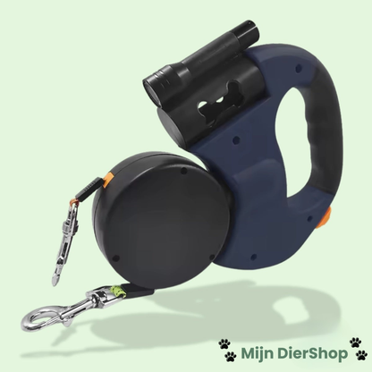 Mijn DierShop® CordControl 2 in 1 Hondenriem – Twee Honden – Geen Knopen