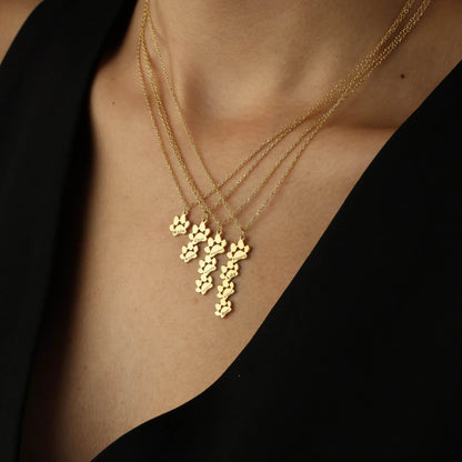 MijnDierShop | Gepersonaliseerde ketting met pootafdruk en naam