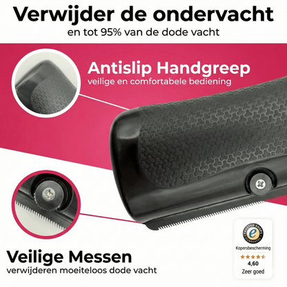 Mijn DierShop® | Pura Vacht Borstel | Effectieve Verzorging voor Honden en Katten