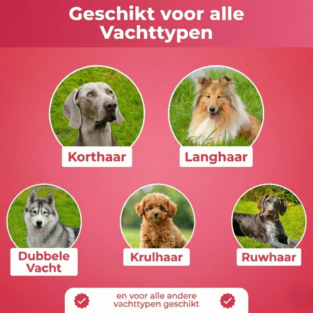 Mijn DierShop® | Pura Vacht Borstel | Effectieve Verzorging voor Honden en Katten