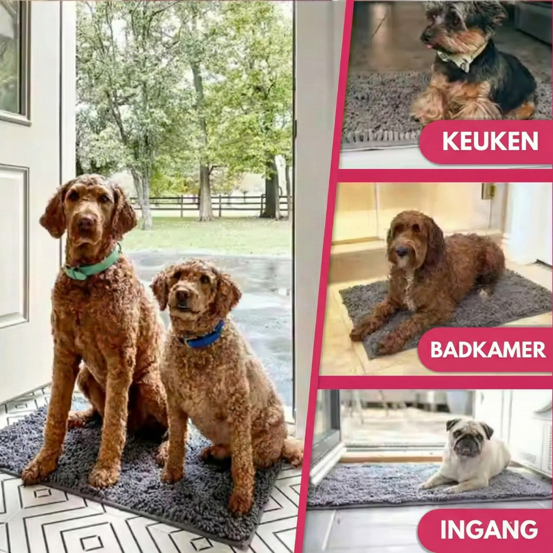 MijnDierShop Ultra Mat | Ultra-absorberend, Duurzaam, 60x90 cm Deurmat
