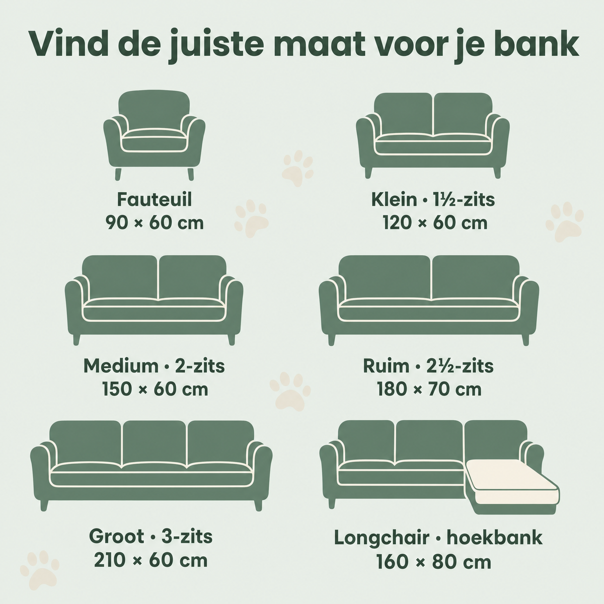 PawCouch Bankhoes — Waterafstotend & Antislip